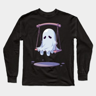 sad ghost Long Sleeve T-Shirt